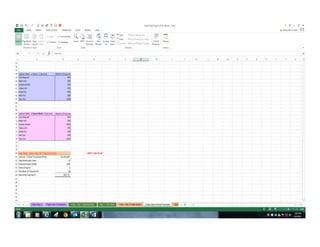 Excel Project SnapShots