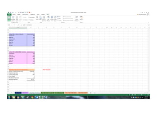 Excel Project SnapShots