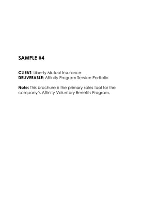 A look at Liberty Mutual’s
AUTO and HOME Voluntary Benefits program
SpiroProposal_FINAL_FC.indd 1SpiroProposal_FINAL_FC.in...