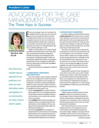 Advocating for the Case Management Profession