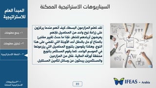 89
1-‫ـ٠ن‬‫ٟوٜ٪ٟدض‬
ٝ‫خٛود‬ ‫خٛ٠سذؤ‬
‫ٛالععشخظٰجٰص‬
2-ٰٜٚ‫ظذ‬‫ٟوٜ٪ٟدض‬
3-‫خٛخـص‬‫خالععشخظٰجٰص‬
1-3‫خٛغٰ٤دسٯ٪٧دض‬
‫خالععشخظٰجٰص‬‫خٛ٠٠٘٤ص‬
‫اٌّّىٕخ‬ ‫االصزرات١د١خ‬ ‫اٌض١ٕبريٛ٘بد‬
 