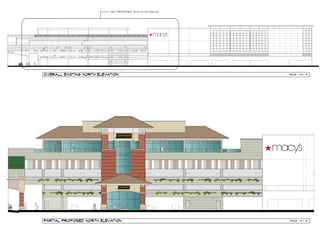OVERALL EXISTING NORTH ELEVATION 
PARTIAL PROPOSED NORTH ELEVATION 
