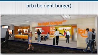 brb (be right burger)
 