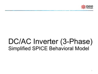 DC/AC 3-Phase Inverter (PSpice Model)