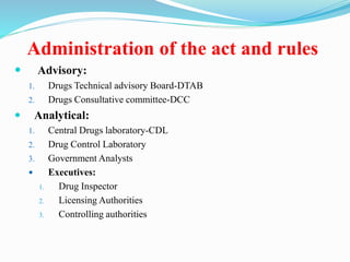 drug and cosmetic act | PPTX