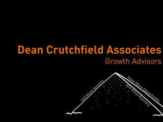 Dean Crutchfield Associates
                                       Growth Advisors




         Dean Crutchfield Associates
 