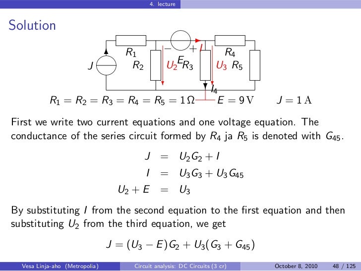 Circuit Analysis DC Circuits