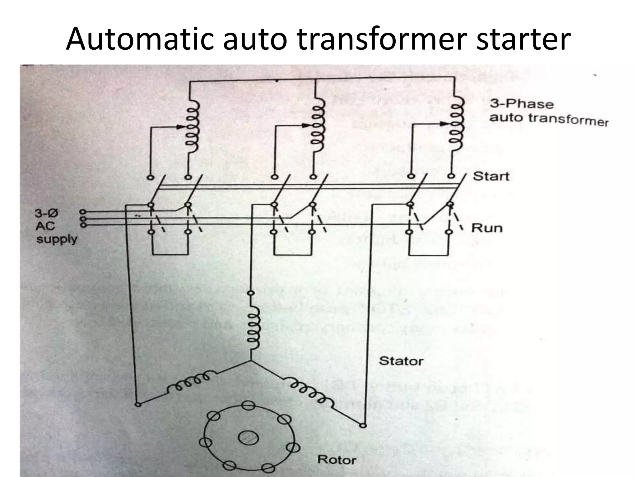 Automatic auto transformer starter