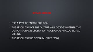 Digital-to-analog conversion (DAC) PRESENTATION | PPTX