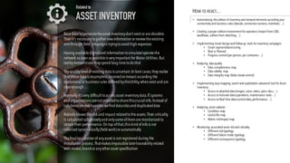 Basedata togeneratetheasset inventorydon’t exist or areobsolete.
Then it’s necessarytogather newinformation or reviewtheexisting
onethrough field campaigns tryingtoavoid high expenses
Having availabledigitalized information tosimulate/operatethe
network as soon as possibleis veryimportant for Water Utilities.But
realitydemonstratetheyspend long timetodothat
Thequalitylevelof existing data is uncertain.In best cases,theyrealize
that thesedatais incomplete,incorrector inexact according the
operationalor business rules defined bytheUtility,when exist and are
clear enough…
Normally it’s very difficult toaccess asset inventorydata.IT systems
and organizations arenot orientedtosharethiscrucialinfo.Instead of
collaboration mechanisms wefind datasilos and duplicateddata
Nobodyknows therisk and impact relatedtotheassets.Their criticality
is calculated subjectivelyand onlysomeofthemaremonitorized to
obtain their performance.On top ofthat,this kind ofinfois not
collected systematically(field work) or automatically
Thefinallocalization of anyasset is not registered during the
installation process.Thatmakesimpossiblelatertraceabilityrelated
with model,brand or anyother asset specification
Related to
ASSET INVENTORY
HOW TO REACT…
• Automatizing the edition of inventory and networkelements according your
connectivity and business rules (laterals,connection services,manholes…)
• Creating aproper edition environment for operators (import from CAD,
workflows, edition from sketching…)
• Implementing Smart design and follow-up tools for inventory campaigns
• Smart segmentation/zoning
• Real vs Planned
• Progress control(per person,per contractor…)
• Analyzing dataquality
• Data completeness map
• Data validity map
• Data integrity map (Rules breakcontrol)
• Implementing easy mapping search and exploitation advanced toolfor Asset
Inventory
• Access to attached data(images,voice,video,specs docs…)
• Access to historian data(operations,maintenance tasks…)
• Access to RealTime data(controldata,performance…)
• Analyzing asset cadaster
• Condition map
• Usefullife map
• Matrix risk/impact map
• Monitoring associated asset riskand criticality
• Different risktypology
• Different failure mode typology
• Different consequence typology
 