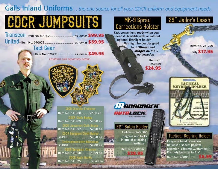 cdcr 2 piece jumpsuit