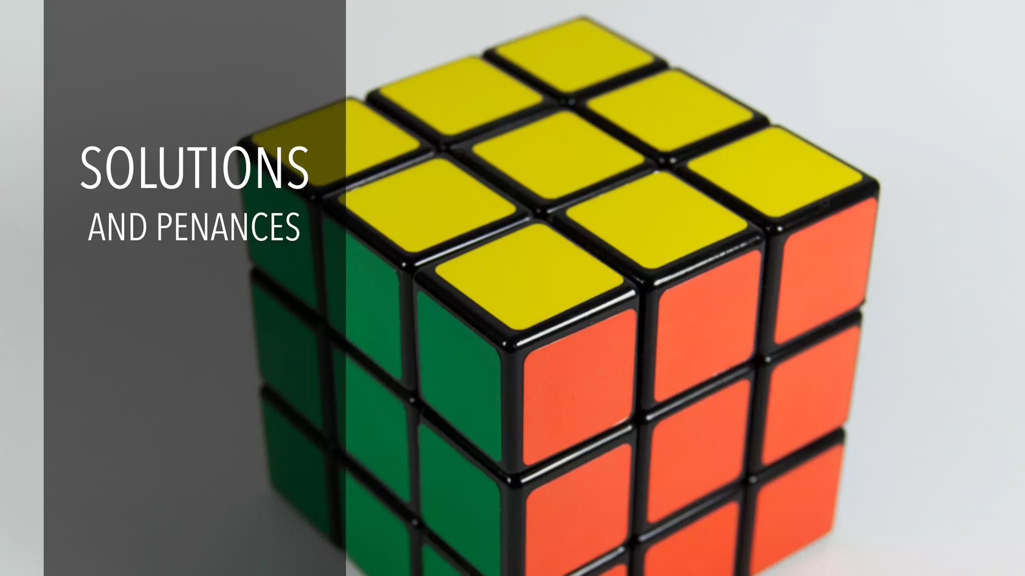 SOLUTIONS
AND PENANCES
 