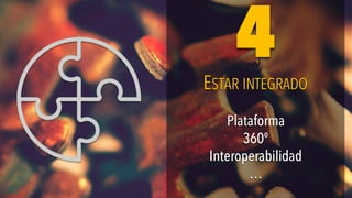 Plataforma
360º
Interoperabilidad
…
Plataforma
360º
Interoperabilidad
…
ESTAR INTEGRADOESTAR INTEGRADO
44
 
