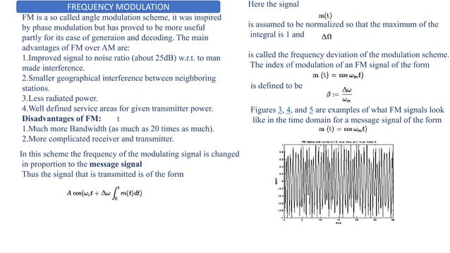 Different type of modulation schemes used in Analog Modulation | PPT