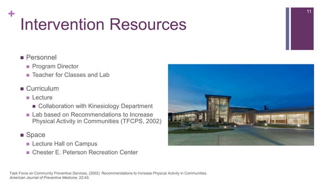 Freshman Physical Activity Program | PPTX