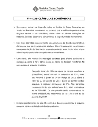 Dissidio Coletivo BASA 2011