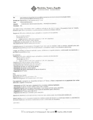 Dissidio Coletivo BASA 2011