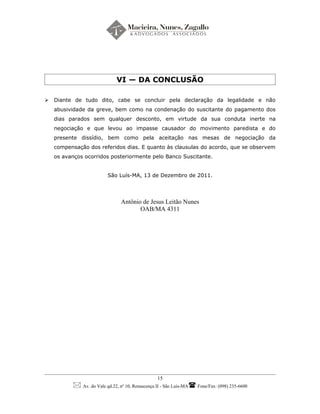 Dissidio Coletivo BASA 2011