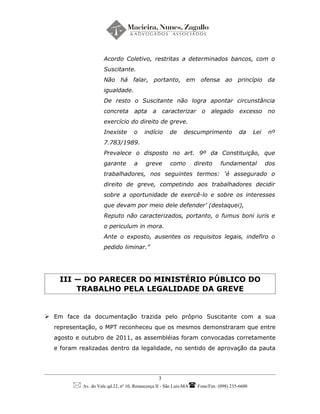 Dissidio Coletivo BASA 2011