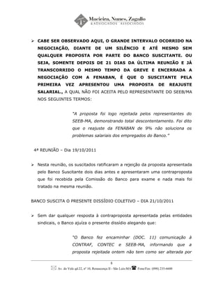 Dissidio Coletivo BASA 2011