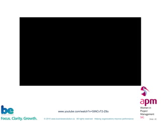 © 2015 www.businessevolution.co All rights reserved Helping organizations improve performance Slide: 20
www.youtube.com/watch?v=StNCvT2-Z8o
 