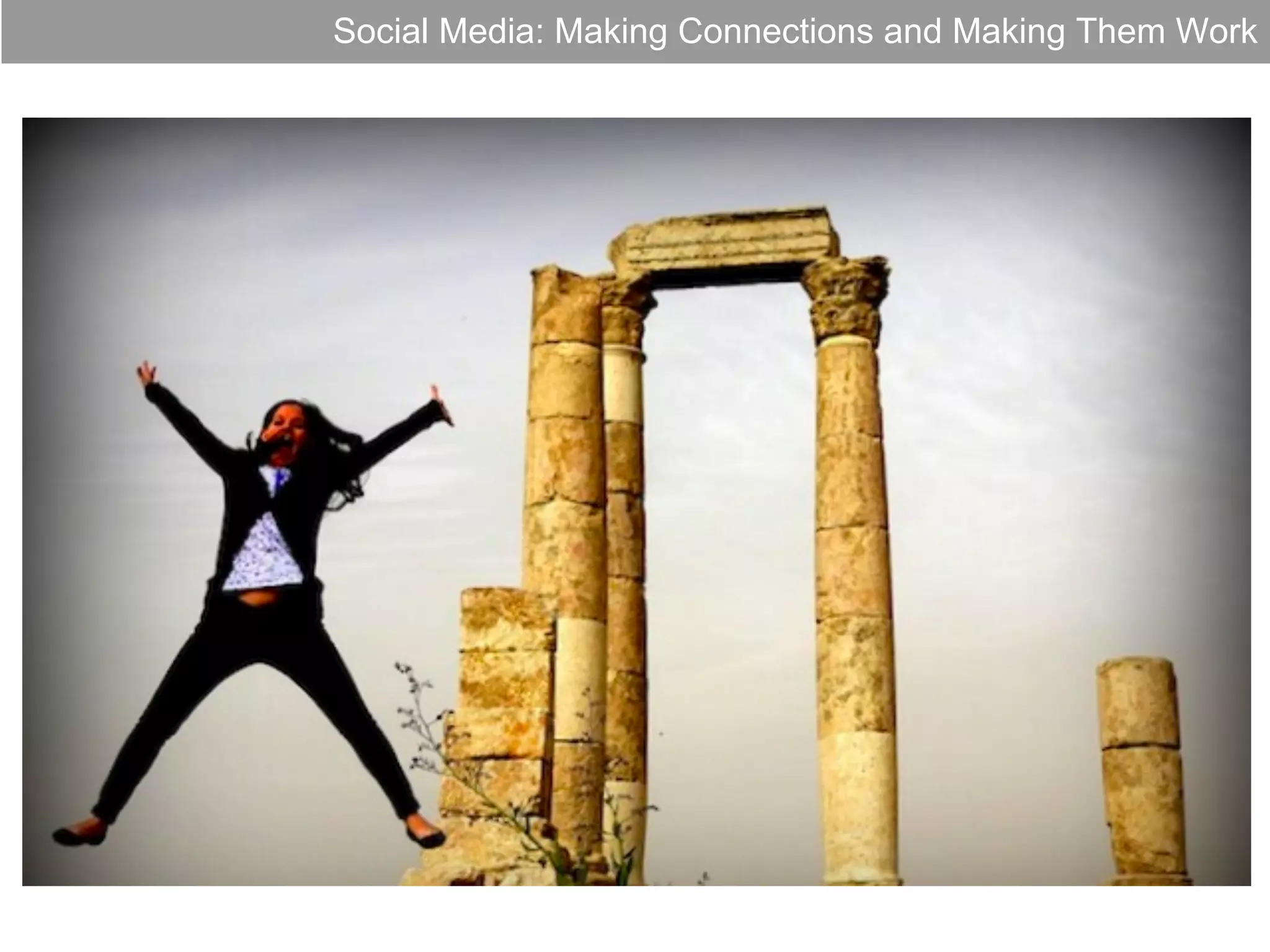 Social Media: Making Connections and Making Them Work

 