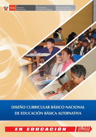 DISEÑO CURRICULAR BÁSICO NACIONAL
DE EDUCACIÓN BÁSICA ALTERNATIVA
E N E D U C A C I Ó N
 
