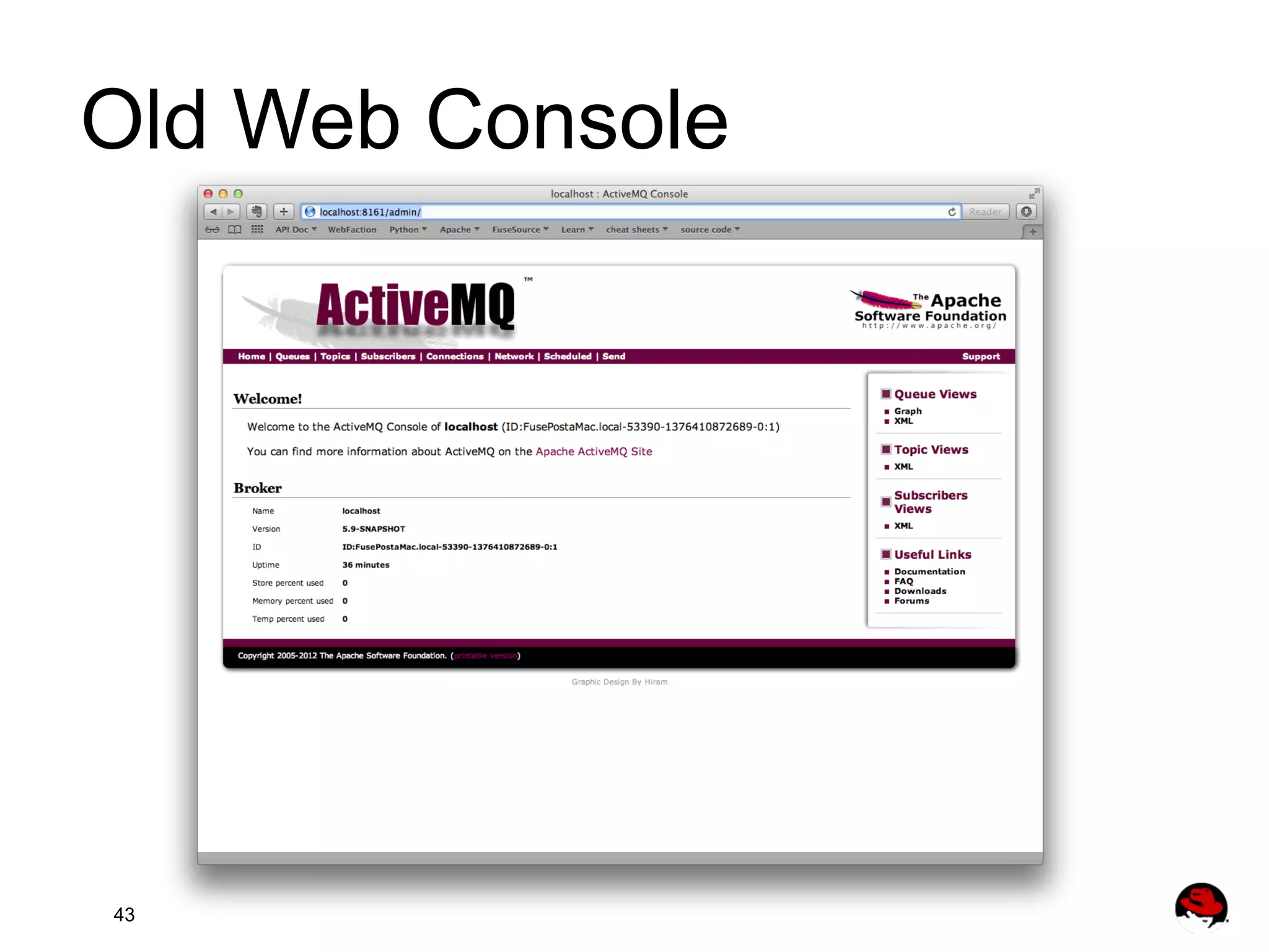 Old Web Console 43 