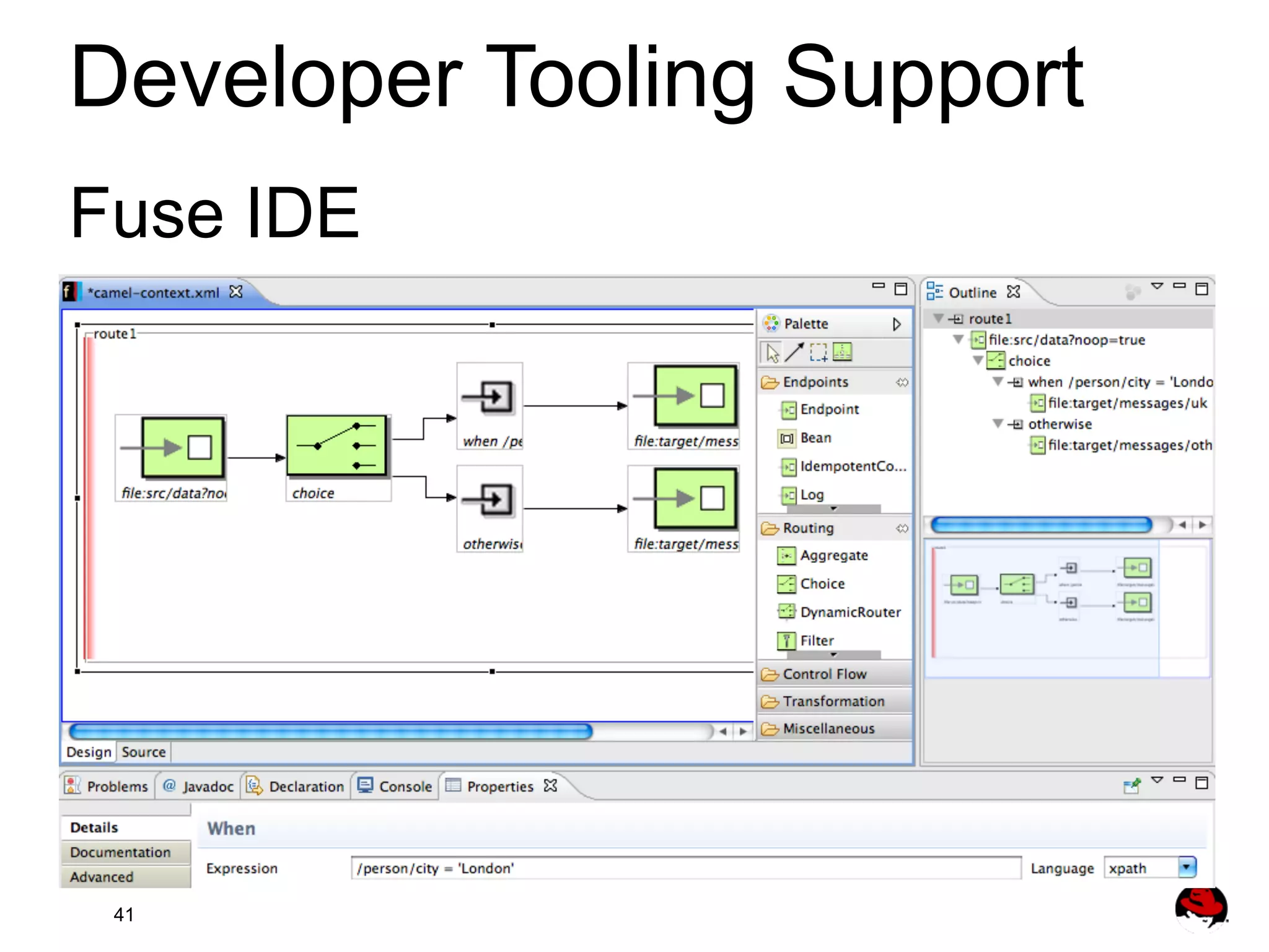 Developer Tooling Support Fuse IDE 41 