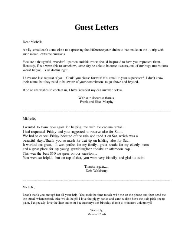 guest letters
