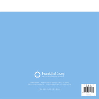 7 3 3 0 6 5 7 7 2 8 7 1
Made in U.S.A.
© Franklin Covey Co. All rights reserved.
Get Better Book
7 7 2 8 7
 