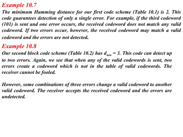 Error Detection And Correction