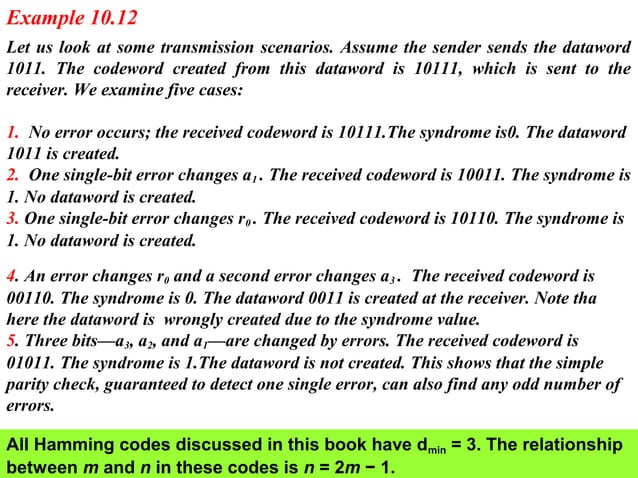 Error Detection And Correction