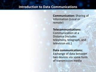 Data communication chapter 1 slides easy | PPT | Free Download