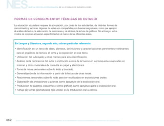 CABA - Diseño curricular para el ciclo básico - NES 2014-2020