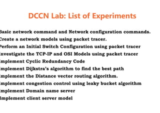 Dccn Data Communication & Computer Networks | PDF