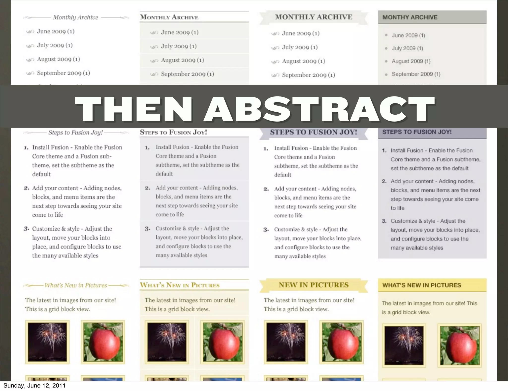 THEN ABSTRACT




Sunday, June 12, 2011
 