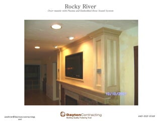 Rocky River Over-mantle with Plasma and Embedded Bose Sound System 