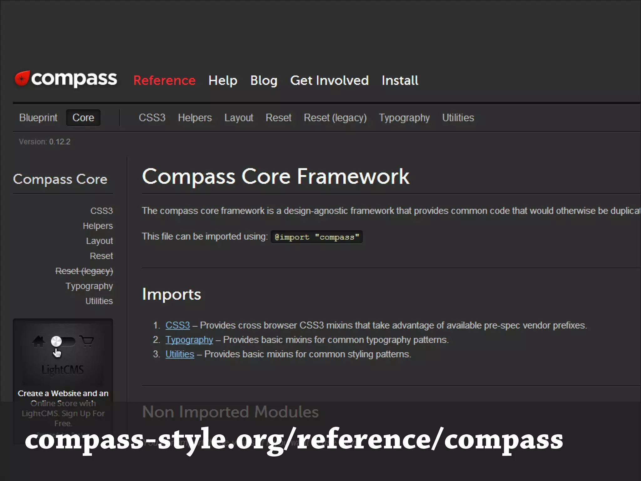 compass-style.org/reference/compass
 