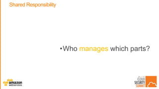 CSS17: DC - The AWS Shared Responsibility Model in Practice | PPTX