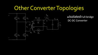 Other ConverterTopologies
IsolatedFull-bridge
DC-DC Converter
 