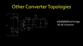 Other ConverterTopologies
IsolatedHalf-bridge
DC-DC Converter
 