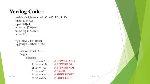 4 bit alu verilog code 4 bit alu verilog code
