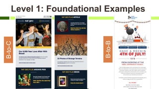 Level 1: Foundational ExamplesB-to-C
B-to-B
 