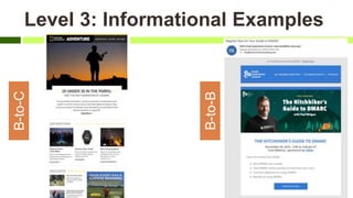 Level 3: Informational ExamplesB-to-C
B-to-B
 