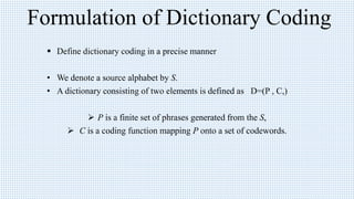 static dictionary technique | PPT | Programming Languages | Computing