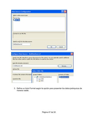 3. Defina un Auto Format según la opción para presentar los datos jerárquicos de
   manera viable.




                                 Página 47 de 52
 