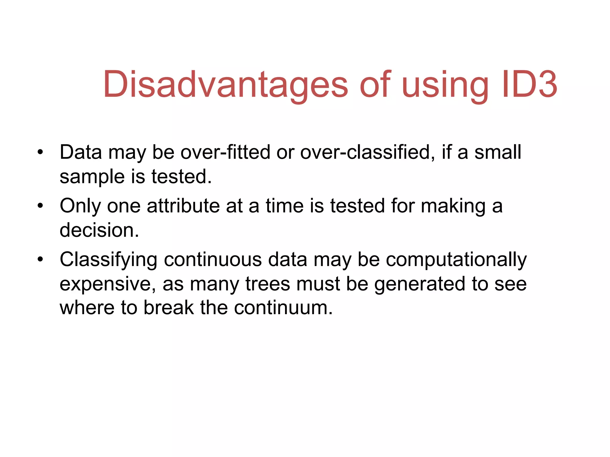 ID3 ALGORITHM | PPT