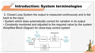 Introduction: Systems and Control-Feedback and Control System | PPTX