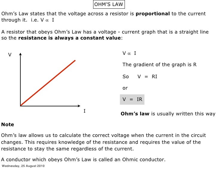 experiment ohmic resistance and ohm’s law Experiment 2: ohm’s law laboratory report pocholo luis p mendiola & novelyn c mendoza department of math and physics college of science, university of santo tomas. experiment ohmic resistance and ohm’s law Experiment 2: ohm’s law laboratory report pocholo luis p mendiola & novelyn c mendoza department of math and physics college of science, university of santo tomas.